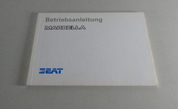 Betriebsanleitung / Handbuch Seat Marbella Stand 1994