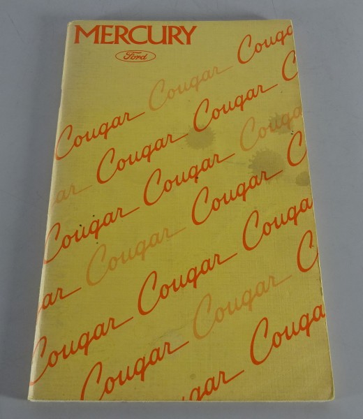 Owner´s Manual / Handbook Mercury Cougar Stand 12/1974