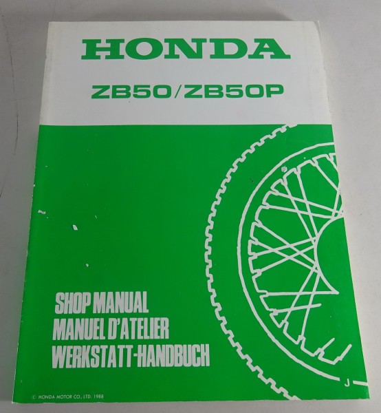 Werkstatthandbuch Honda Monkey ZB 50, ZB 50 P, Stand 1988