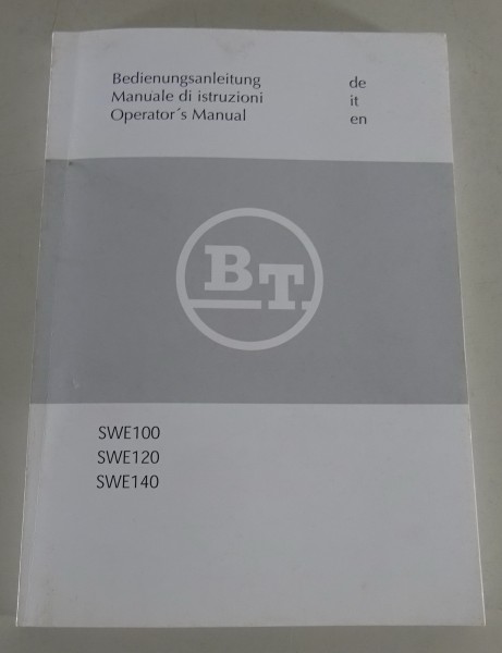 Betriebsanleitung / Owner´s Manual Toyota Gabelstapler SWE100 / SWE120 / SWE140