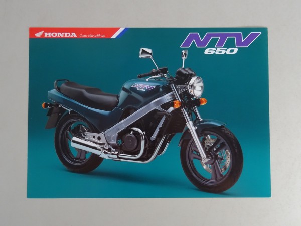 Prospektblatt Honda NTV 650 Revere Stand 09/1992