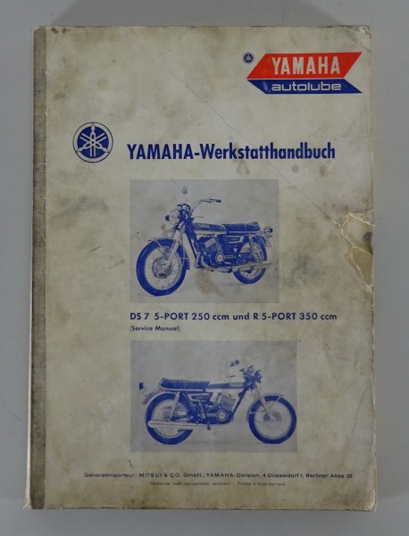 Werkstatthandbuch Yamaha Motorrad DS 7 / 5-Port 250ccm / R 5-Port 350ccm