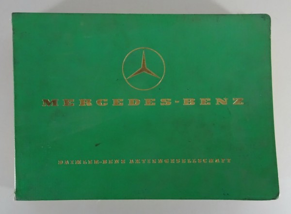 Teilekatalog Mercedes-Benz LKW L/LA/LG 312 Aufbau & Fahrgestell Band I '08/1961