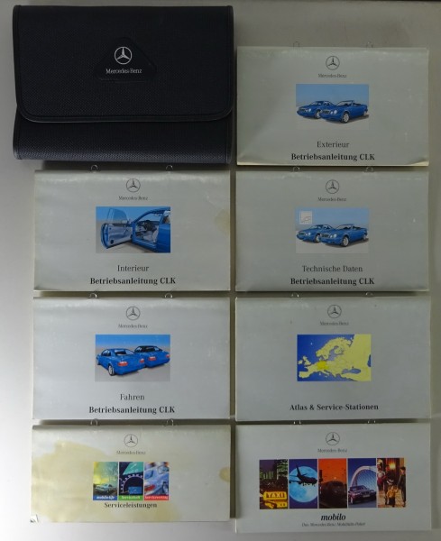 Bordmappe + Betriebsanleitung Mercedes-Benz CLK C208 Coupé + Cabrio Stand 1998