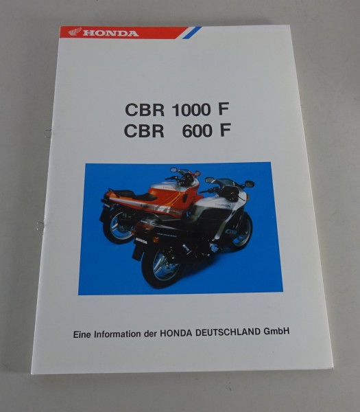 Technische Information Motorrad Honda CBR 600 F / CBR 1000 F Stand 01/1987