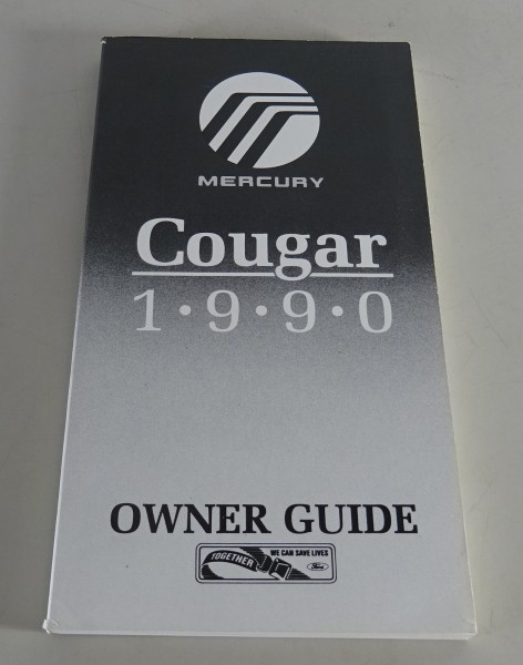 Owner´s Manual / Handbook Mercury Cougar Stand 1990