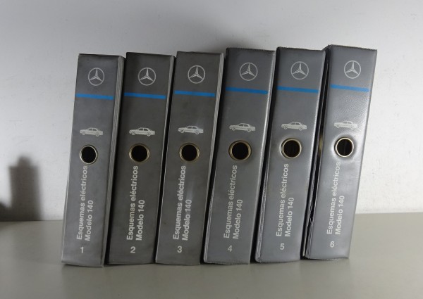 Diagramas de circuitos eléctricos Mercedes clase S W140 280 300 320 400 500 600