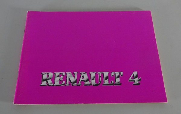 Uso e manutenzione Renault R4 Stato 1987