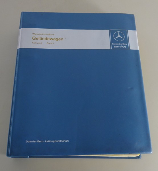Werkstatthandbuch Fahrwerk für Mercedes-Benz G-Modell Typ W 460 von 08/1980