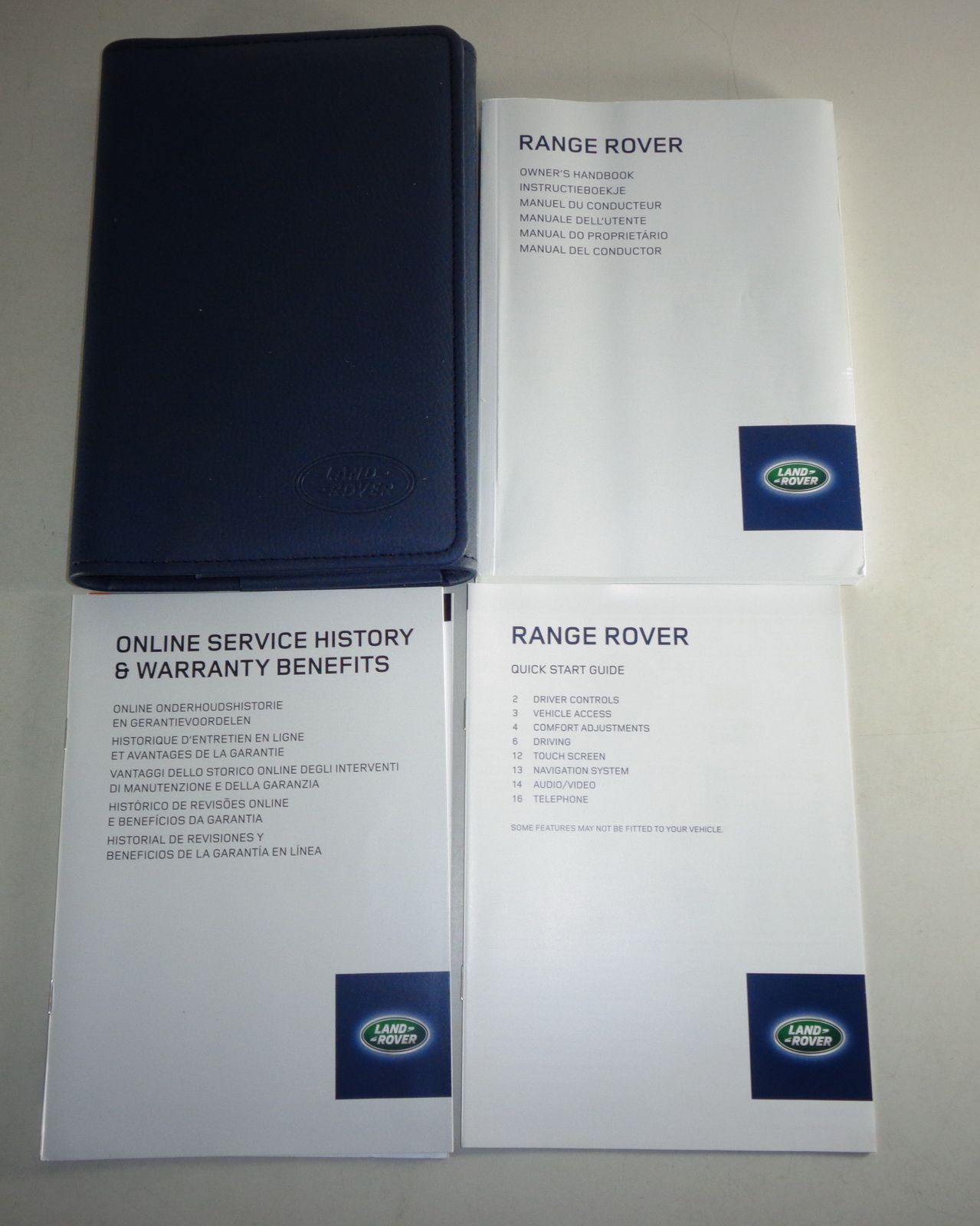 Bordmappe + Handbuch, Owner's manual + wallet Range Rover Stand 2014