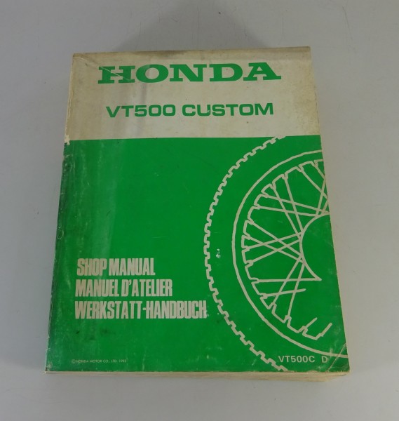 Werkstatthandbuch / Workshop Manual Honda VT 500 C Custom Stand 1983