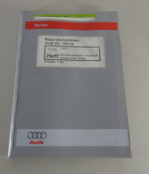 Werkstatthandbuch Audi A3 8L Motronic Einspritz- und Zündanlage 4Zyl. Turbo AGU