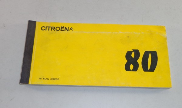 Technische Information Datenbuch Citroen GS CX VISA LN Stand 1980