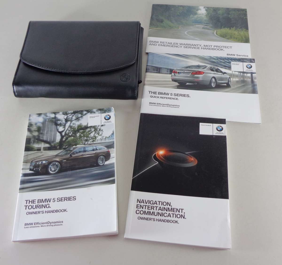 Owner's Manual + Wallet 5Series BMW F11 Touring 520i 550d from 2015