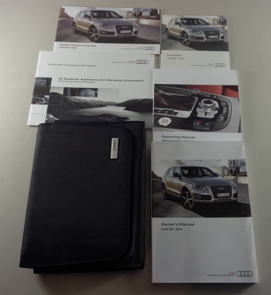 Owner's Manual + Wallet Audi Q5 / SQ5 / Q5 hybrid Quattro Typ 8R from 05/2015