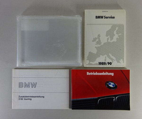 Bordmappe + Betriebsanleitung BMW 3er E30 Touring 318i Stand 08/1989