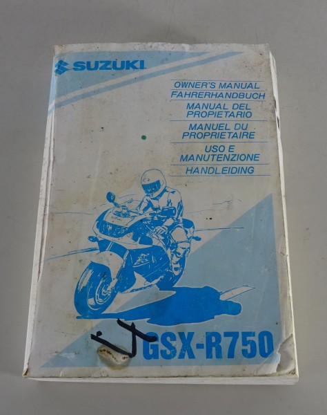 Betriebsanleitung / Owner's Manual Suzuki GSX R 750 von 09/1995