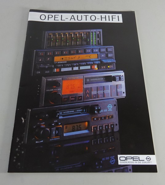 Prospekt / Broschüre Opel HiFi / Autoradios Stand 10/1985