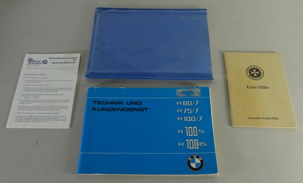 Bordmappe + Betriebsanleitung BMW Motorrad R 60/7 bis R 100 RS 08/1976