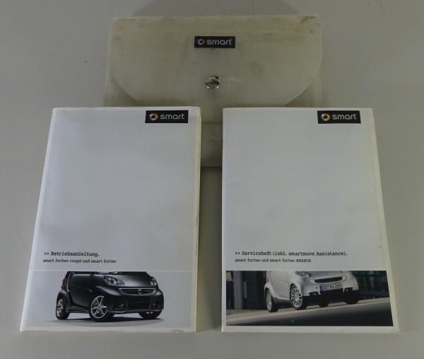 Bordmappe + Betriebsanleitung Smart Fortwo + Fortwo Coupé Typ 451 Stand 2012