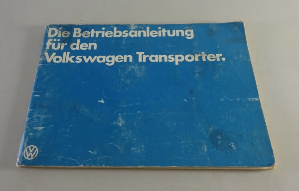 Betriebsanleitung Handbuch VW T3 Transporter Wassergekühlt Benzin & Diesel 1982
