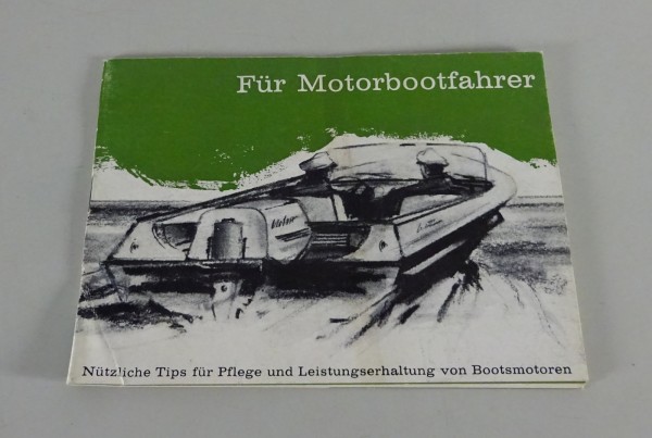 Prospekt / Broschüre Castrol Pflege von Bootsmotoren Stand ca. 1960er Jahre