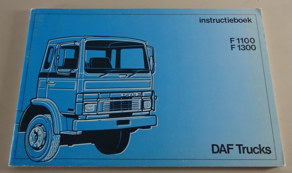 Instructieboek / Handleiding DAF F 1100 / F 1300 Stand 04/1987