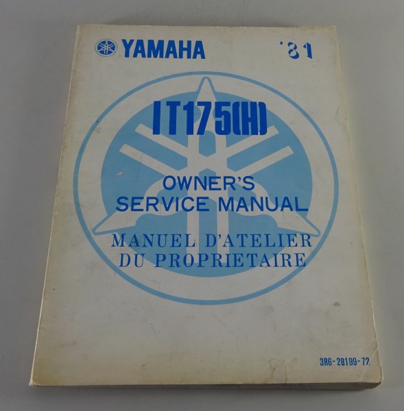 Workshop Manual / Service Manual Yamaha IT 125 (H) from 1981