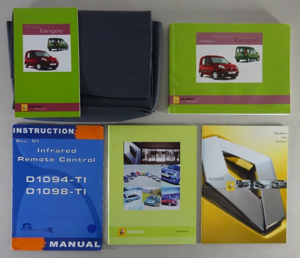 Bordmappe + Betriebsanleitung Renault Kangoo Typ KC Stand 03/2004