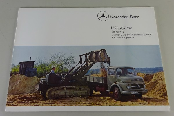 Prospekt / Broschüre Mercedes-Benz LK/LAK 710 Stand 12/1965
