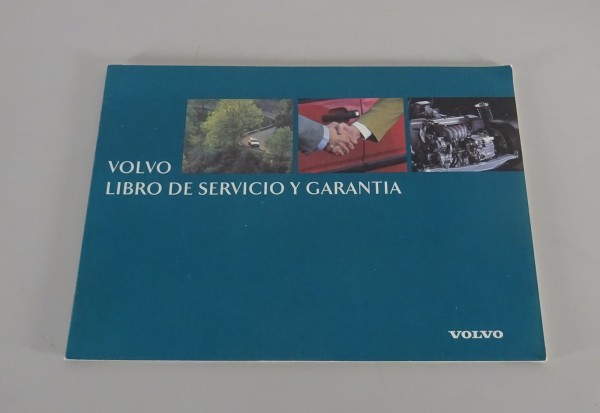 Libro de Servicio Y Garantia blanco Volvo 940 / 960 / 850 / 480 de 11/1995