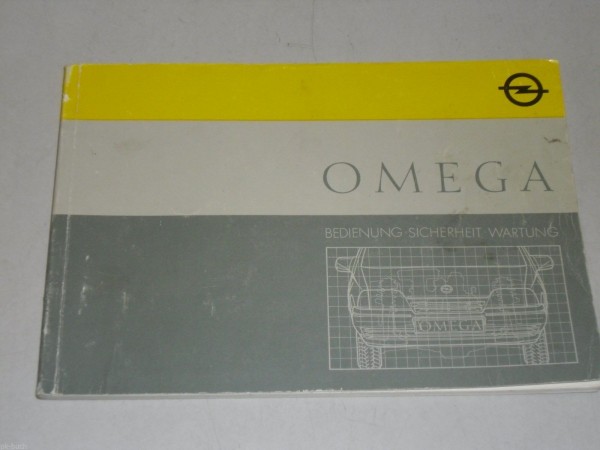 Betriebsanleitung Handbuch Opel Omega A, Stand 08-1986