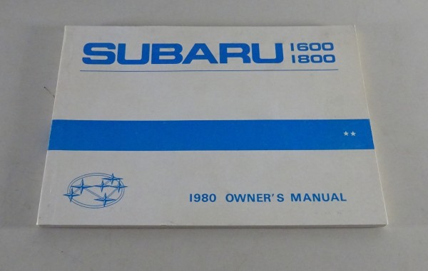 Betriebsanleitung / Handbuch Subaru Libero L-Serie 1600 / 1800 1980