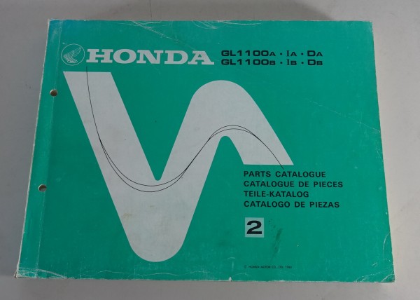 Teilekatalog / Parts Catalog Honda GL 1000 Goldwing Stand 1980