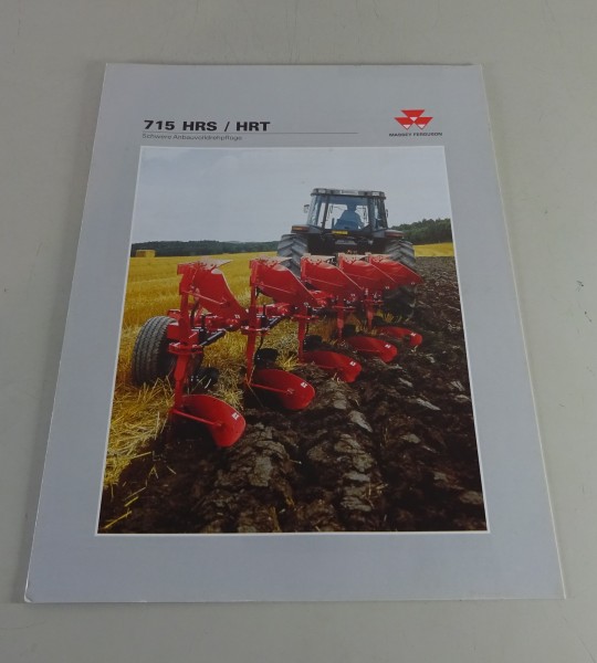 Prospekt / Broschüre Massey Ferguson Anbauvolldrehpflügel MF 715 HRS / HRT