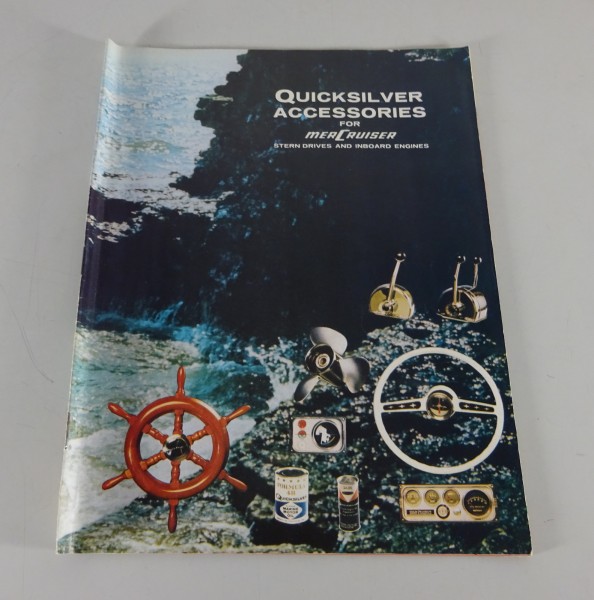 Prospect / Brochure Quicksilver Accessories for Mercruiser from 10/1969