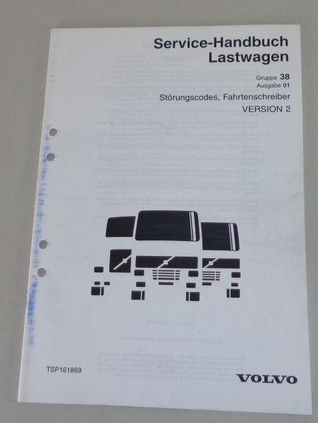 Werkstatthandbuch Volvo LKW Störungscodes Fahrtenschreiber von 2001