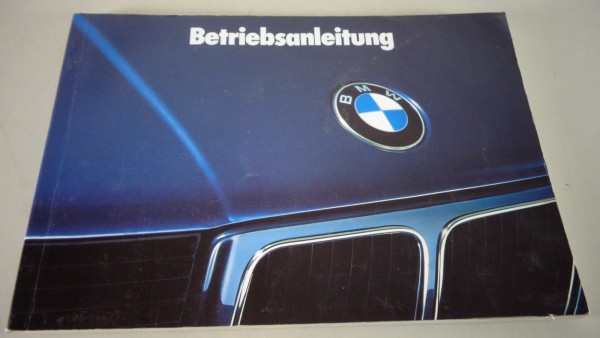 Betriebsanleitung / Handbuch BMW 5er E34 520i 525i 530i 535i 524 td von 08/1988