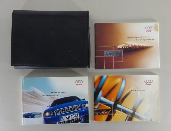 Bordmappe + Betriebsanleitung Audi S4 Avant Quattro Typ B6 Stand 11/2002