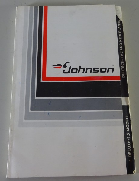 Betriebsanleitung / Owner Manual Johnson Bootsmotor 4 Deluxe / 4.5 | 5 Sprachig