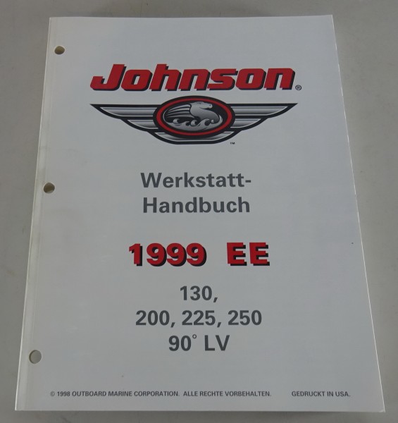 Werkstatthandbuch Johnson Bootsmotoren Modelle 130, 200, 225, 250 Stand 1998