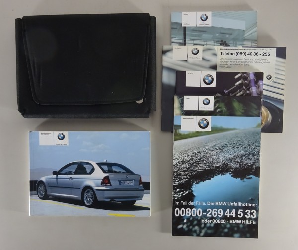 Bordmappe+Betriebsanleitung BMW 3erE46 Compact 316ti - 3245ti + 318td+320td 2/04
