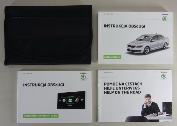 Bordmappe + Betriebsanleitung Škoda Octavia III Stand 11/2015 Polnisch