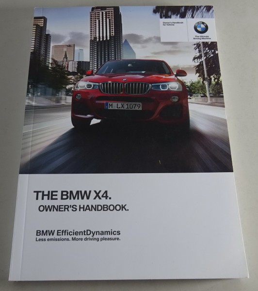 Owner´s Manual / Handbook BMW X4 Typ F26 Stand 02/2015