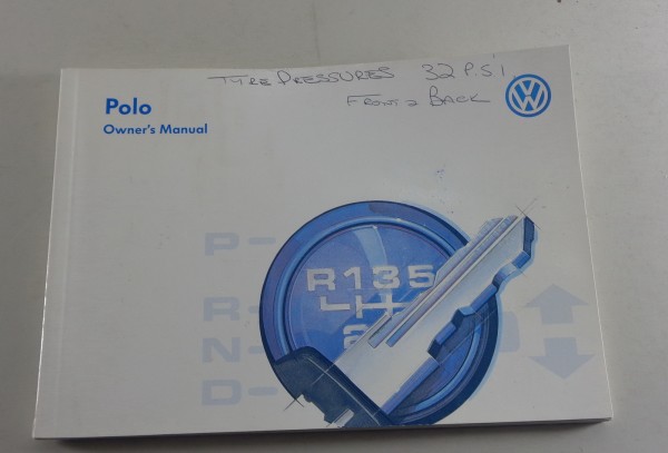 Owner's manual VW Polo 6N von 1995