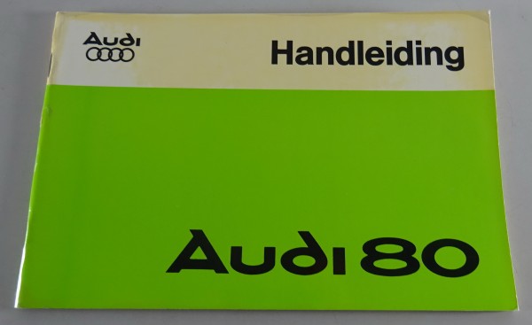 Handleiding Audi 80 Typ 82 Stand 01/1978 auf Niederländisch