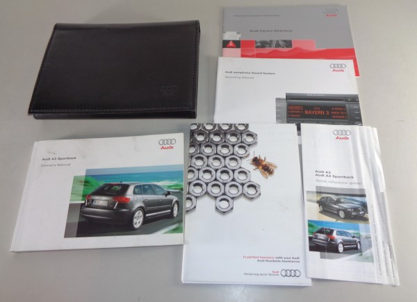 Owner's Manual + Wallet Audi A3 Sportback / quattro 8P from 11/2006