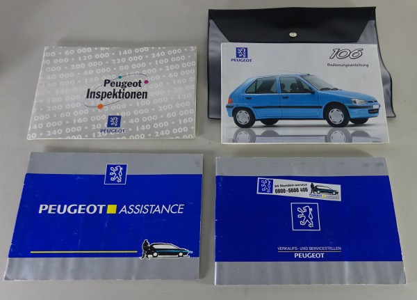 Bordmappe mit Betriebsanleitung / Handbuch Peugeot 106 Stand 04/1998