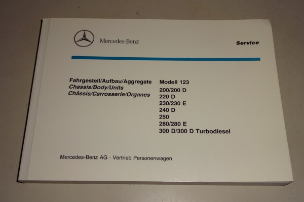 Bildkatalog Teilekatalog Mercedes Benz W123 200 230 240 250 280 300 E D bis 1985