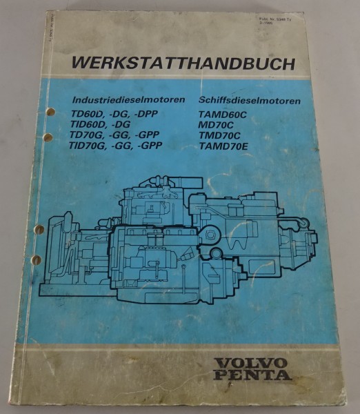 Werkstatthandbuch Volvo Penta Schiffsmotoren / Industriemotoren MD70C etc 2/1985